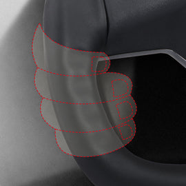 Maxamera Universal Yoke Ergonomisk rattoppgradering for Tesla Model 3/Y 