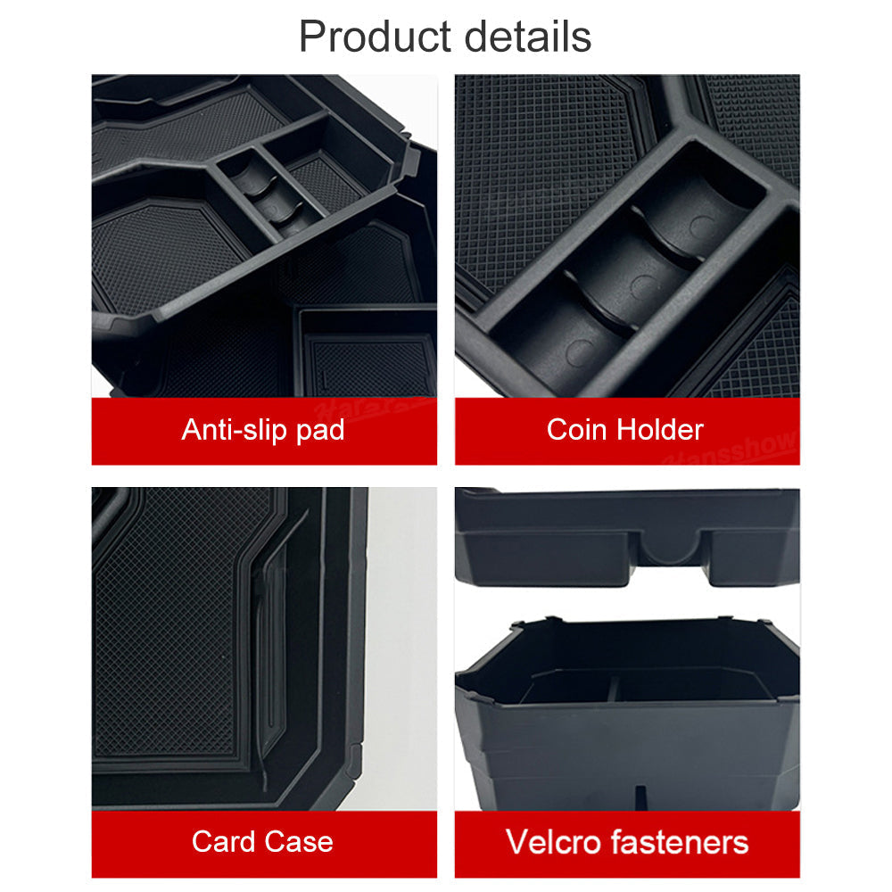 Tesla Cybertruck Center Console Organizer Armrest Storage Box Tray 2PCS