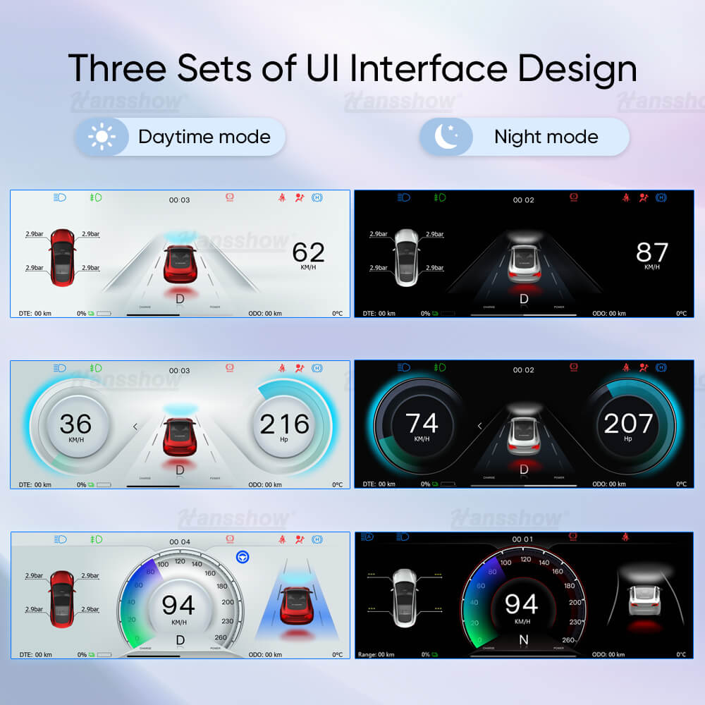 Tesla Model 3 Highland F68-C Plus Carplay Dashboard Instrument Cluster Display With Camera