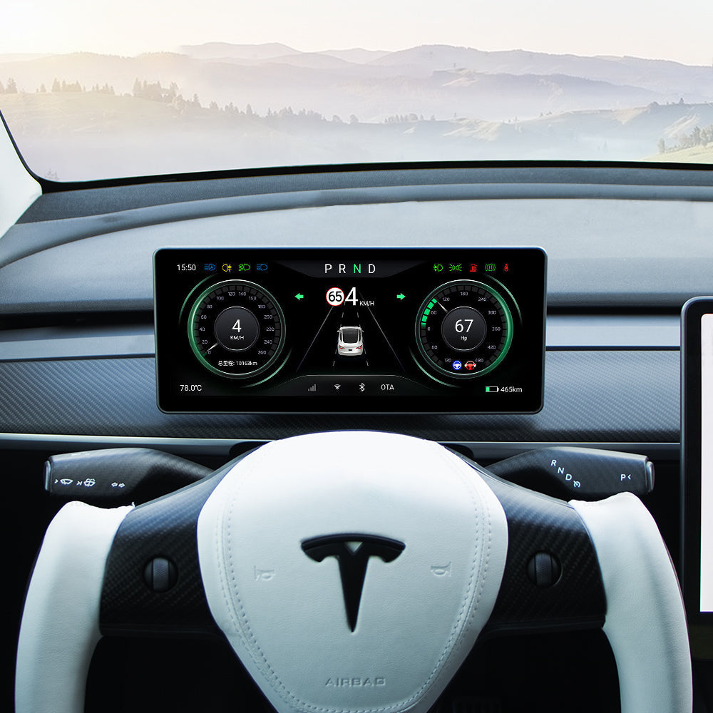 Android 4G 10.25-inch Tesla Model 3 Y Instrument Cluster Heads Up Display|Maxamera