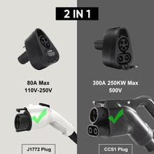 Load image into Gallery viewer, CCS1 x J1772 2-in-1 Charging Adapter for Model 3/Y(After Feb.2020 and 19-22 Original Supports CCS1)