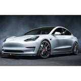 Carbon Fiber Material For TESLA MODEL 3 Modified VORSTEINER Body Kit Front Lip Side Skirt Rear Lip Rear Wing