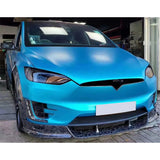 Forged Carbon Fiber For Tesla Model X Upgrade Topcar Style Body Kit Front Lip Rear Lip Side Skirts Wheel Eyebrow