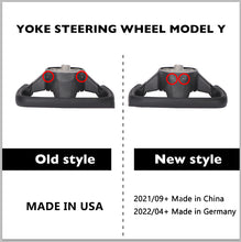 Load image into Gallery viewer, Maxamera Model 3/Y Yoke Style Carbon Fiber Steering Wheel