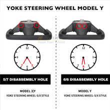 Load image into Gallery viewer, Tesla Model 3/Y Yoke Steering Wheel (Inspired by Model X/S Yoke)- Nappa White Leather