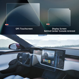 2021+ modell S/X (9H) skjermbeskytter i herdet glass