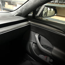 Load image into Gallery viewer, 2022+ Model S Interior Carbon Fiber Doors &amp; Dash Trim Kit (7pcs/set)