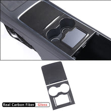 Load image into Gallery viewer, Model 3/Y Real Carbon Fiber Center Console Trim Panel Cover