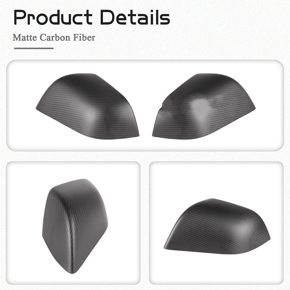 Model Y/3 Real Carbon Fiber Rearview Mirror Cover