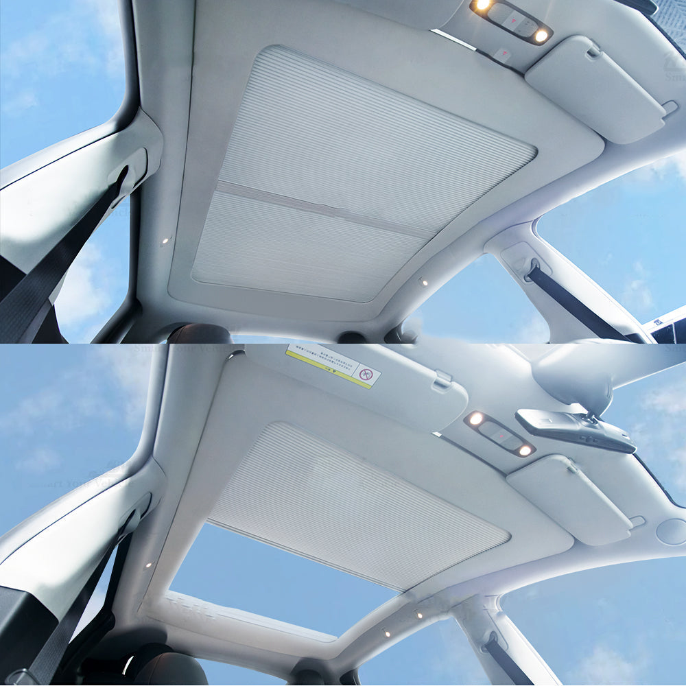 Maxamera Model Y Retractable Glass Roof Sunshade