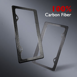 Maxamera Real Carbon Fiber registreringsskylt ram för modell S3XY (2st/set)