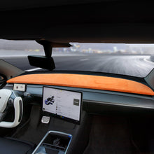 Load image into Gallery viewer, Tesla Model Y/3 Dash Mat Cover with Alcantara Leather