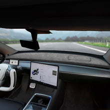 Load image into Gallery viewer, Tesla Model Y/3 Dash Mat Cover with Alcantara Leather