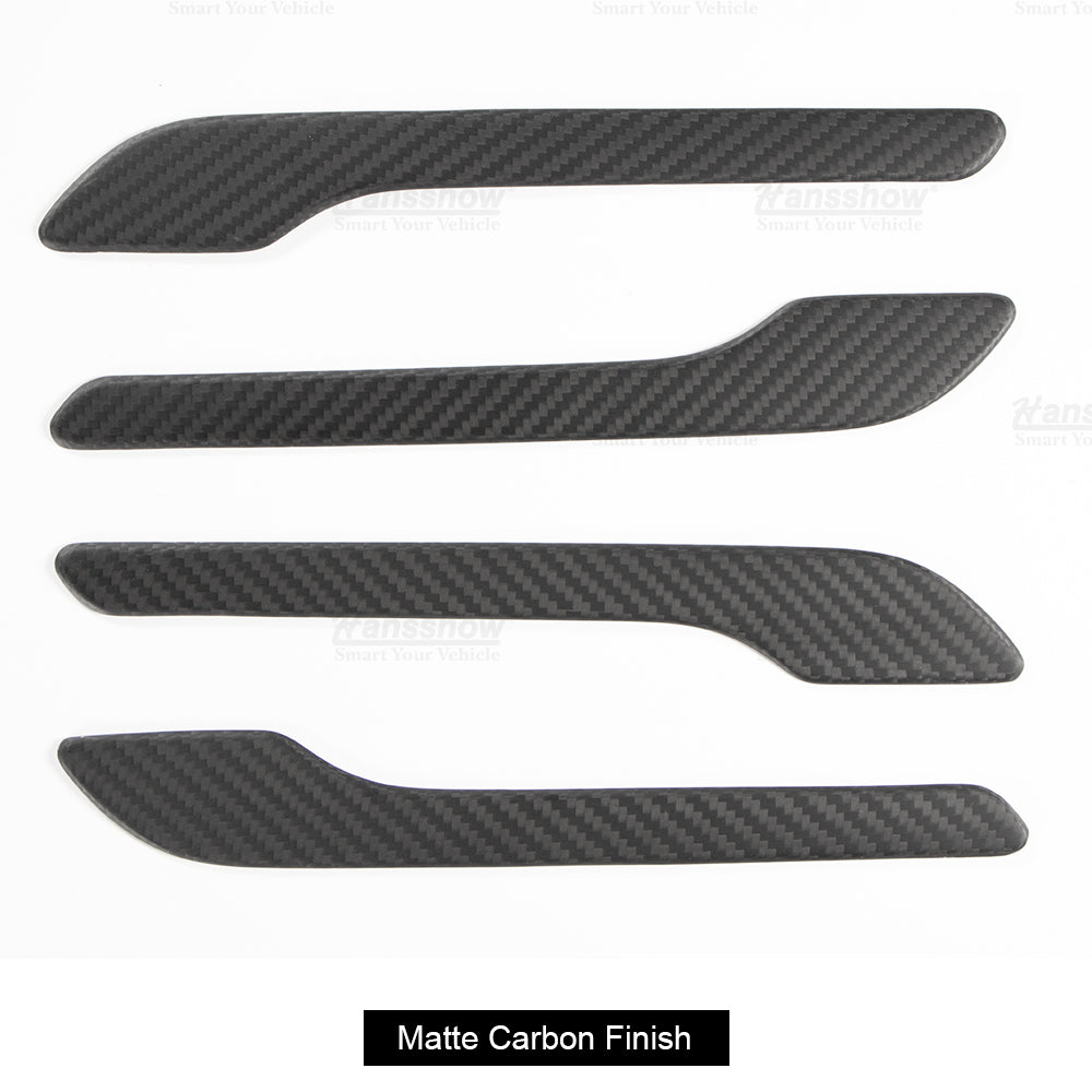 Maxamera Tesla Real Carbon Fiber Door Handle Cover for Model 3 & Model Y & Model 3 Highland