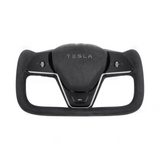 Tesla Model 3/Y Alcantara Black Yoke Steering Wheel (Design Inspired by Model X/S Yoke)