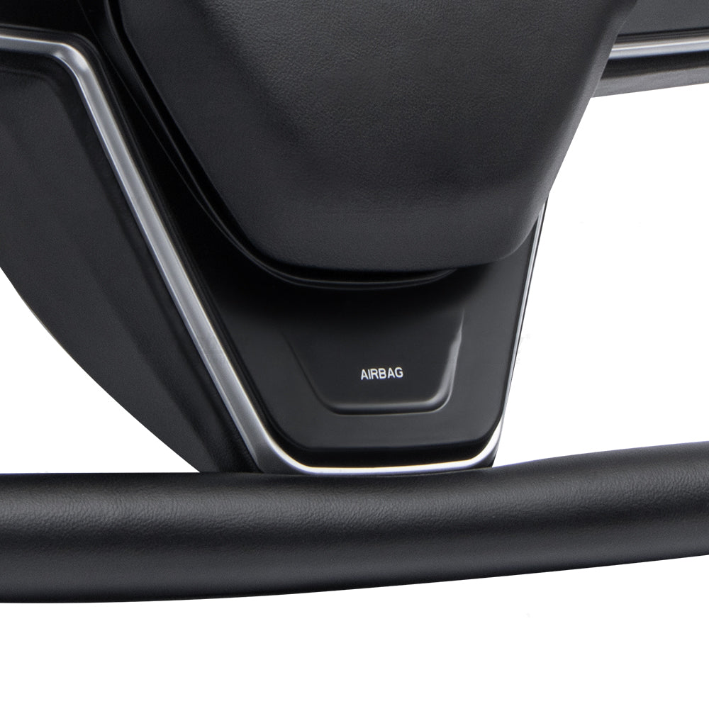 Maxamera Model 3/Y Nappa Black Leather Yoke Steering Wheel For Tesla (Inspired by Model X/S Yoke)