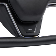 Load image into Gallery viewer, Maxamera Model 3/Y Nappa Black Leather Yoke Steering Wheel For Tesla (Inspired by Model X/S Yoke)