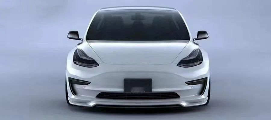 Model3 Accessories ART Style Carbon Fiber Front Lip Side Skirts Rear Diffuser Spoiler Wing Body Kit For Tesla Model3 2021