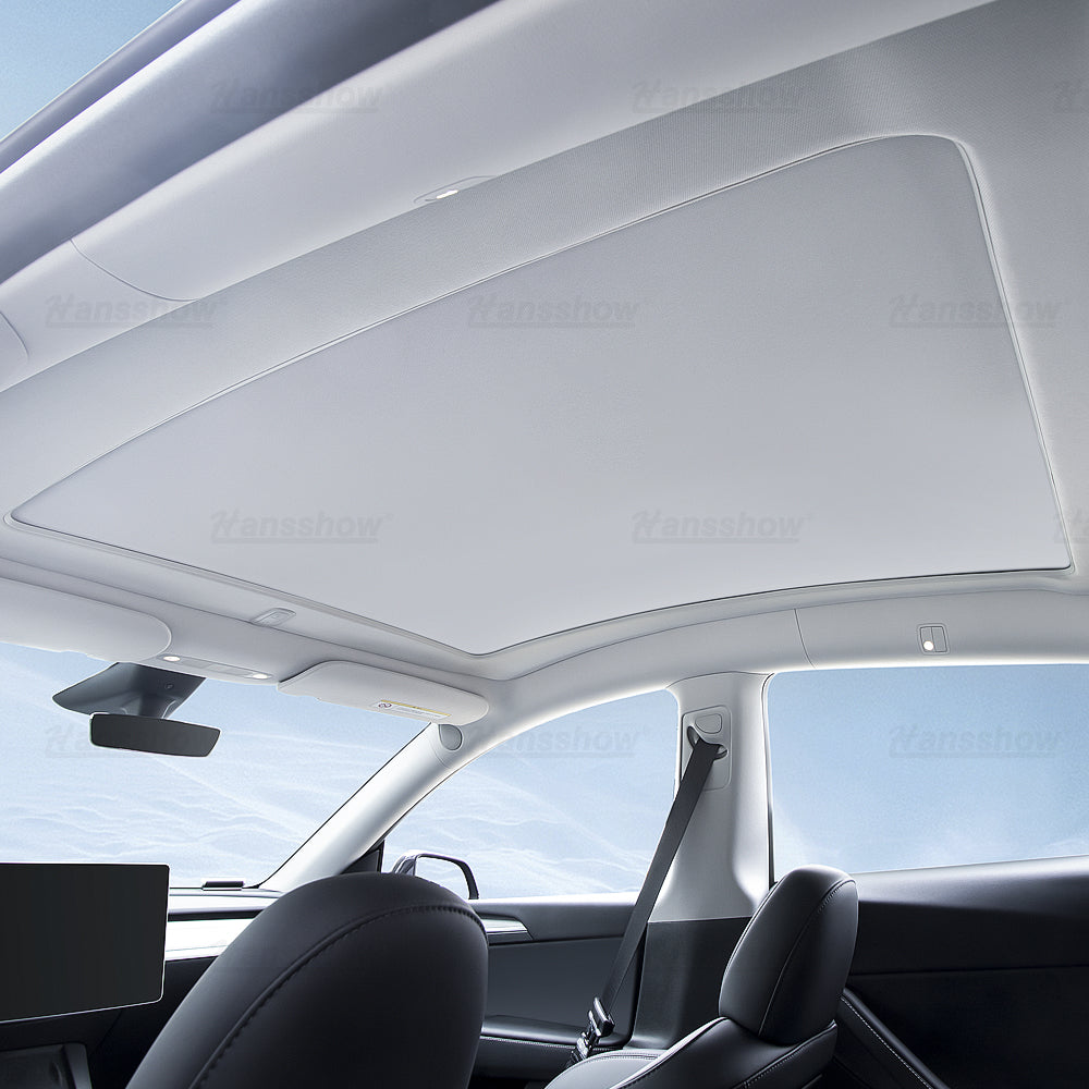 Tesla Model Y Electric Powered Sunshade Retractable Glass Roof Sunshade | Maxamera