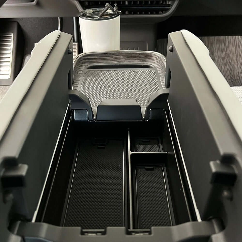 Rivian R1T/R1S Center Console Organizer Skuff Armlen Oppbevaringsboks Rivian R1T R1S Tilbehør