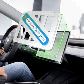 Modell 3/Y Skärmskydd av härdat glas med monteringssats för automatisk justering