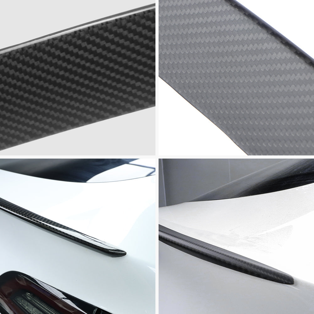 Model 3/Y Real Carbon Fiber Bakre Trunk Lip Spoiler