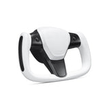 Maxamera Tesla Yoke Steering Wheel Ellipse style Nappa White Leather with Heated Feature