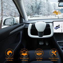 Load image into Gallery viewer, Maxamera Model 3/Y Yoke Style Carbon Fiber Steering Wheel