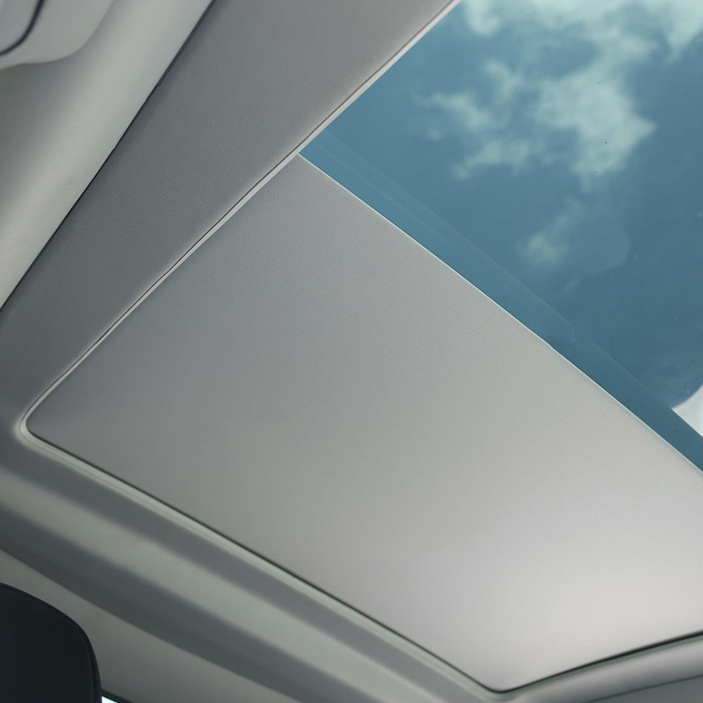 Maxamera Model Y Integrated Electric Retractable Glass Roof Sunshade