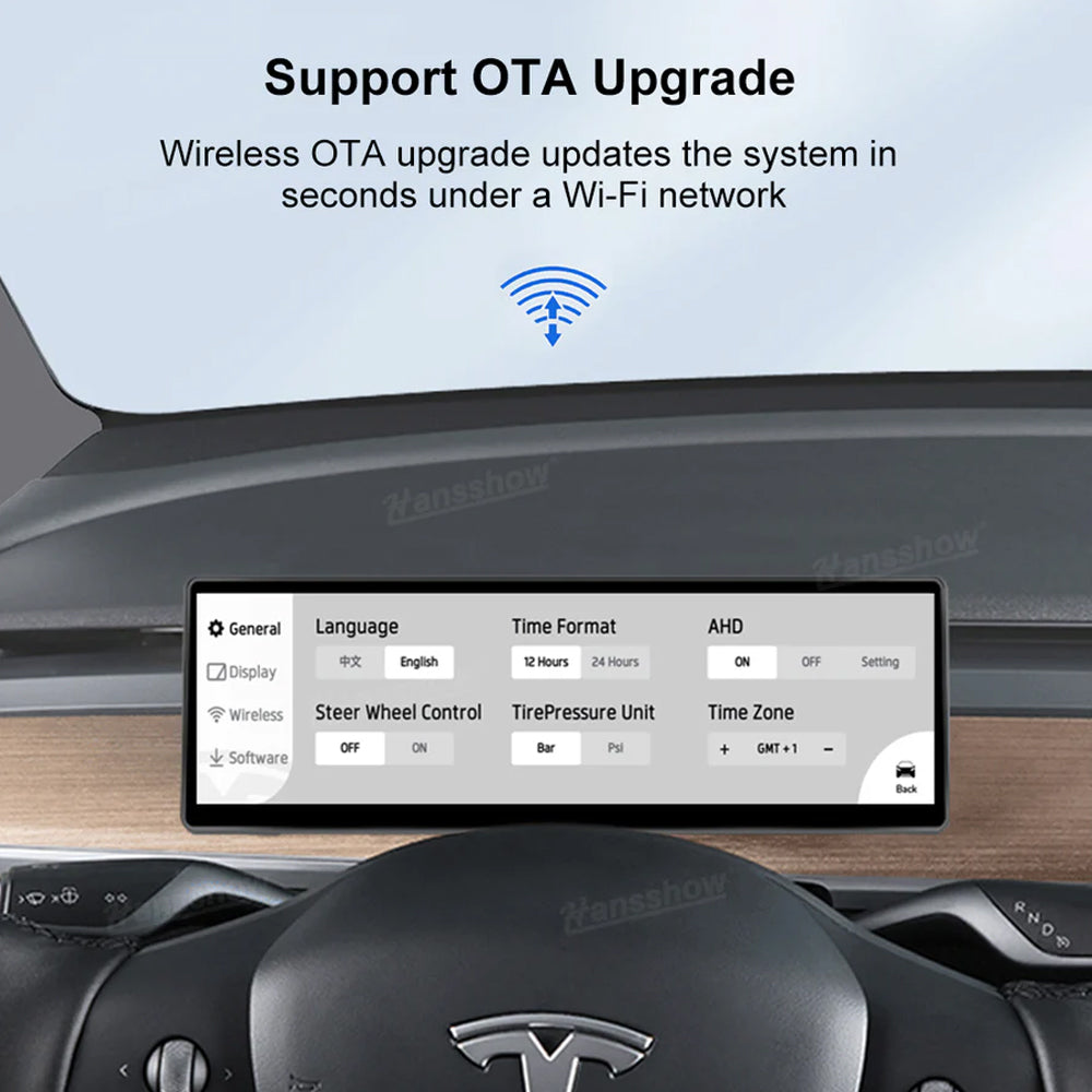 Tesla Model 3/Y 8.8-Inch F888 Touch Screen Display Instrument Cluster With Built-In Air Vent