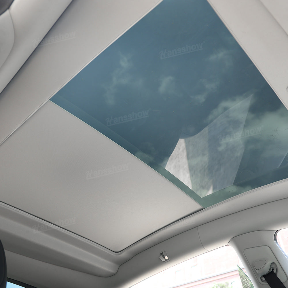 Maxamera Model Y Integrated Electric Retractable Glass Roof Sunshade