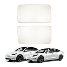 Load image into Gallery viewer, Tesla Model 3 Highland Sunshade Set of 2 UV Rays Protection Heat Insulation