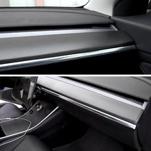 Load image into Gallery viewer, Real Carbon Fiber Dashboard Cover Front Door Trim Panel Caps for Model 3/Y