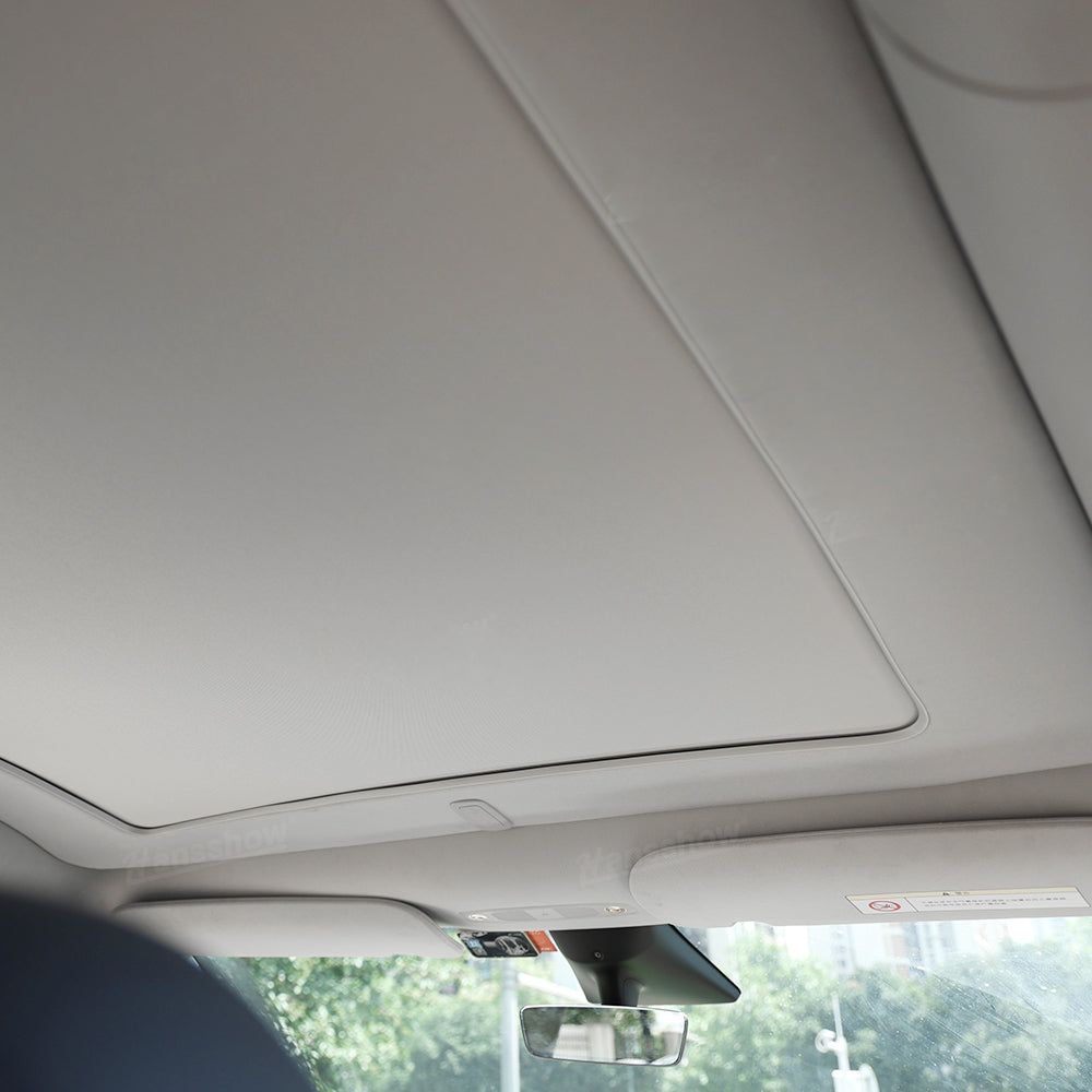 Maxamera Model Y Integrated Electric Retractable Glass Roof Sunshade